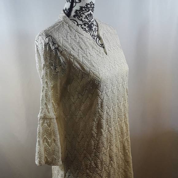 Style & Co. Petite Lace Bell-Sleeve Tunic - Picture 5 of 6